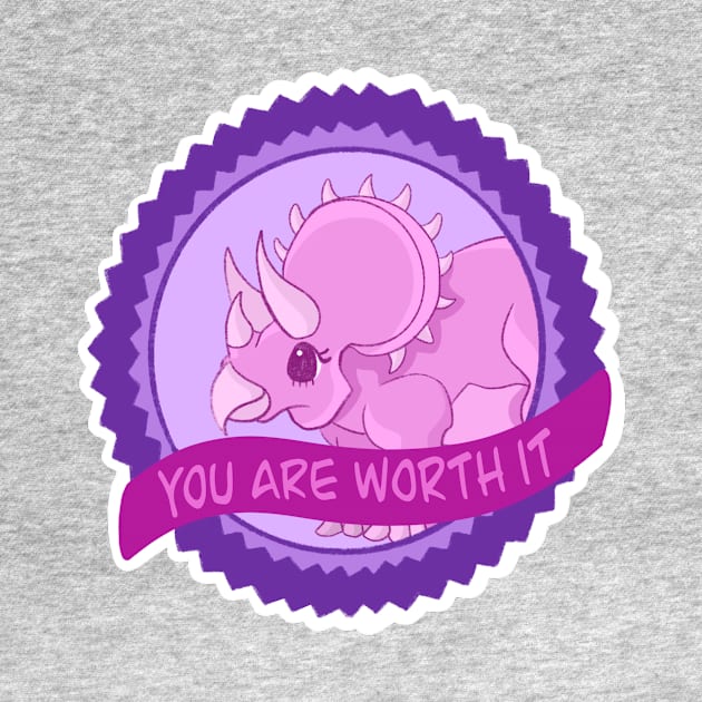 Selfcare Triceratops by MailoniKat